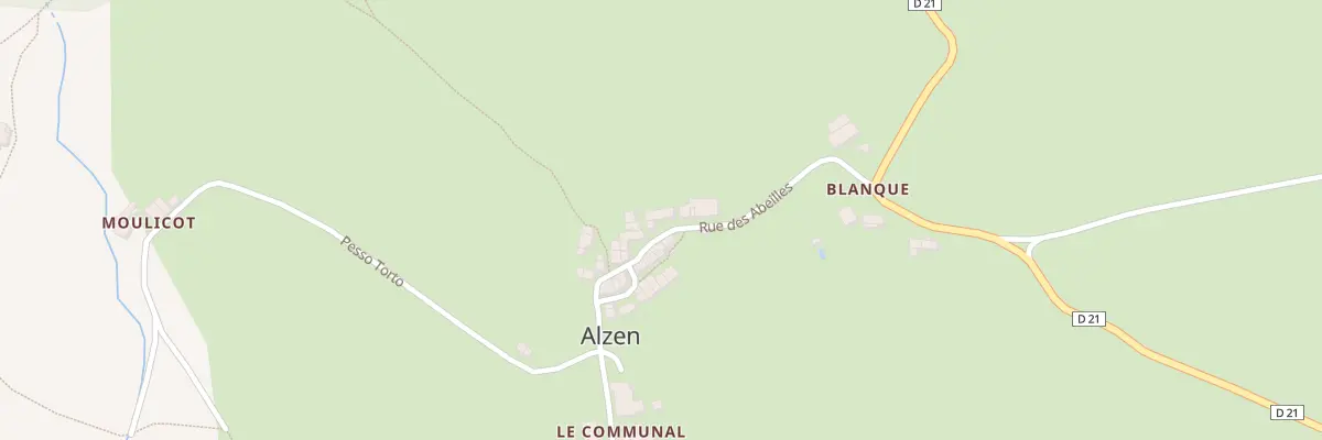 Plan du 18 Paulis-Village à Alzen