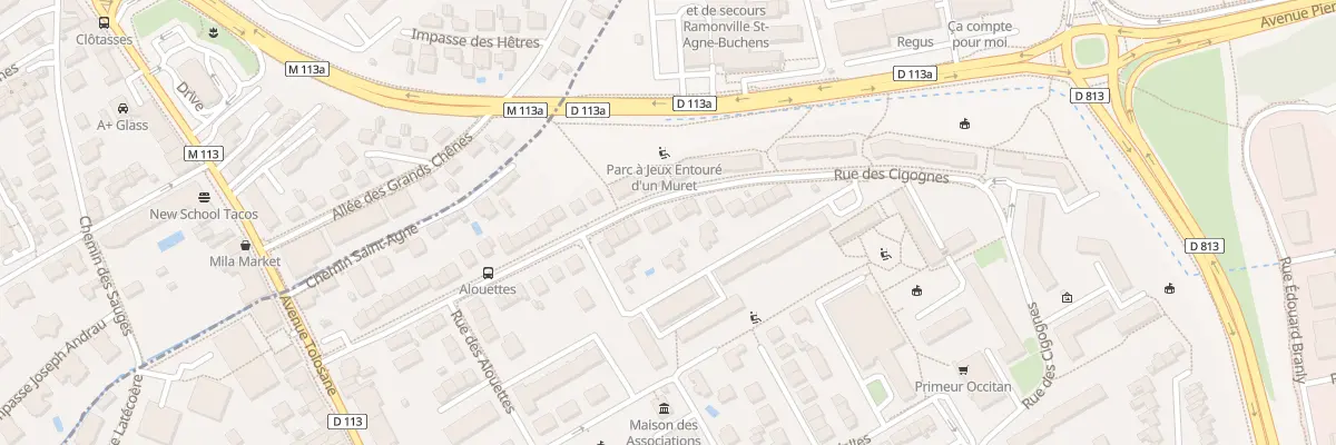 Plan du 44 Rue des Cigognes à Ramonville-Saint-Agne