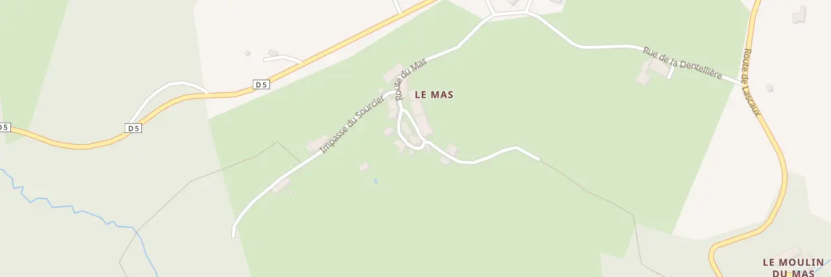 Plan du 5257 Le Mas à Saint-Laurent-les-Églises
