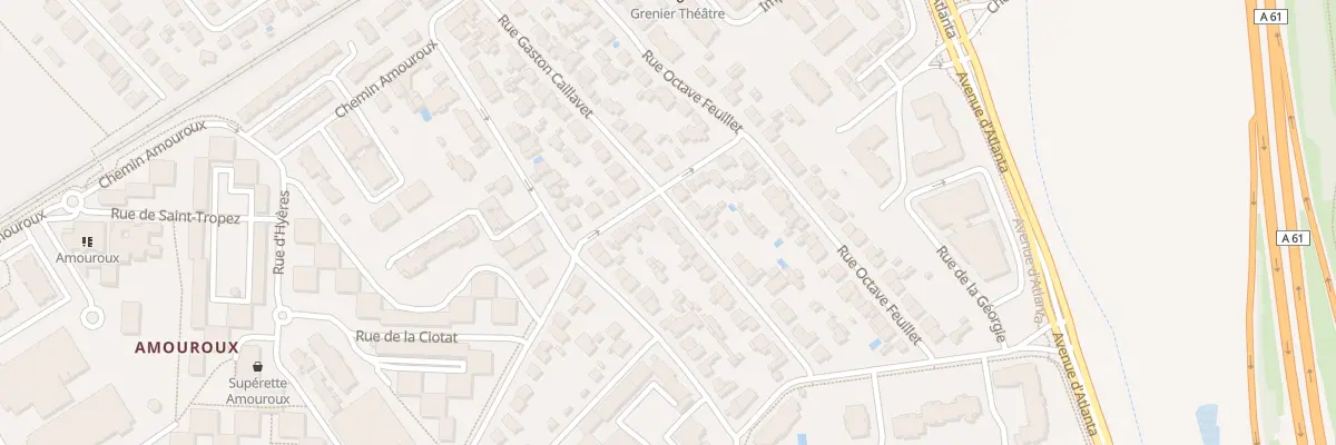 Plan du 30 Rue Gaston Caillavet à Toulouse