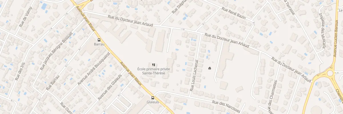 Plan du 18 Rue du Docteur J Arlaud à Toulouse