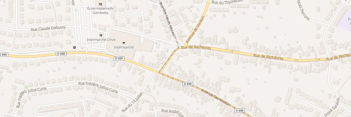 Plan du 107 Rue de Rechèvres à Chartres