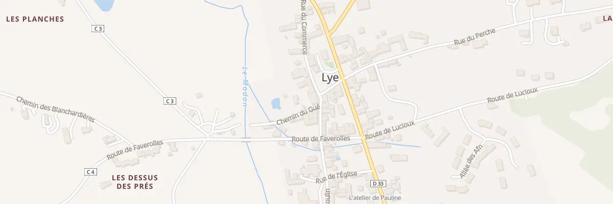 Plan du 3 Rue du Commerce à Lye