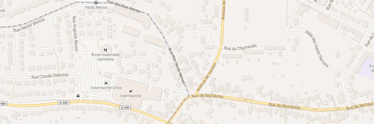 Plan du 8T Rue des Bas Menus à Chartres