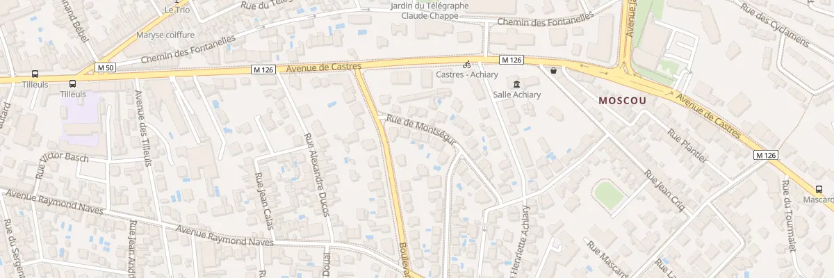 Plan du 4 Rue Montsegur à Toulouse
