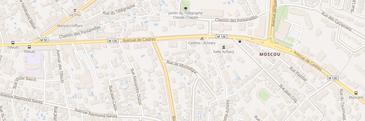 Plan du 5 Rue Montsegur à Toulouse