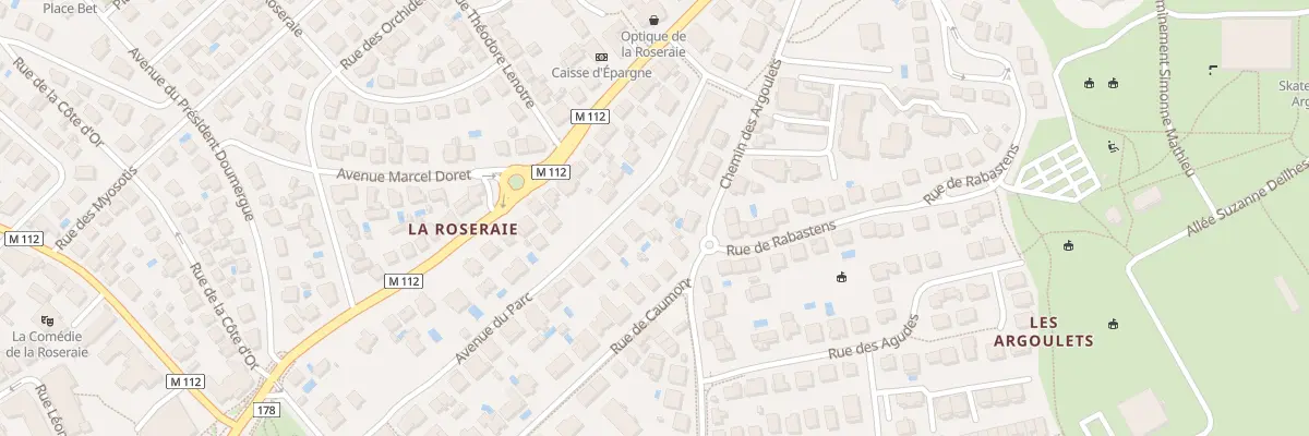 Plan du 36 Av du Parc à Toulouse