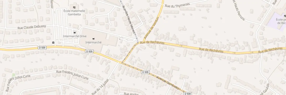 Plan du 105 Rue de Rechèvres à Chartres