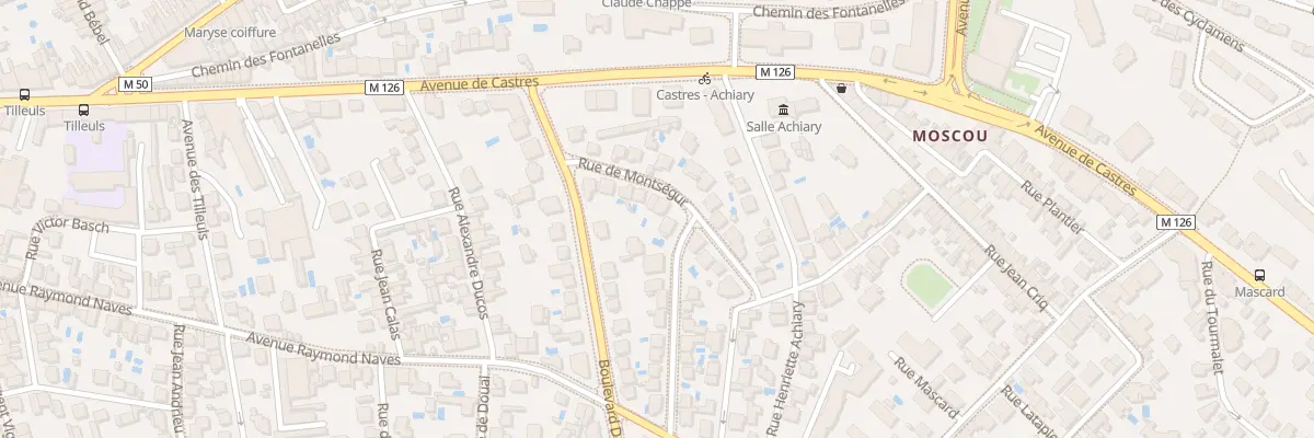 Plan du 10 Rue Montsegur à Toulouse