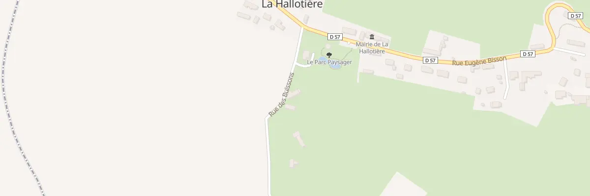 Plan du 125 Rue des Buissons à La Hallotière