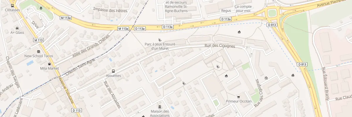 Plan du 50 Rue des Cigognes à Ramonville-Saint-Agne