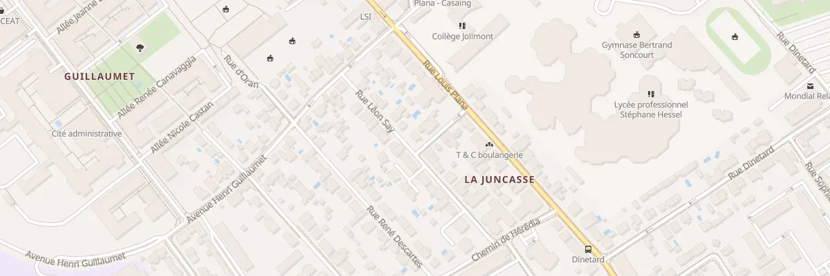 Plan du 1 Rue des Orangers à Toulouse