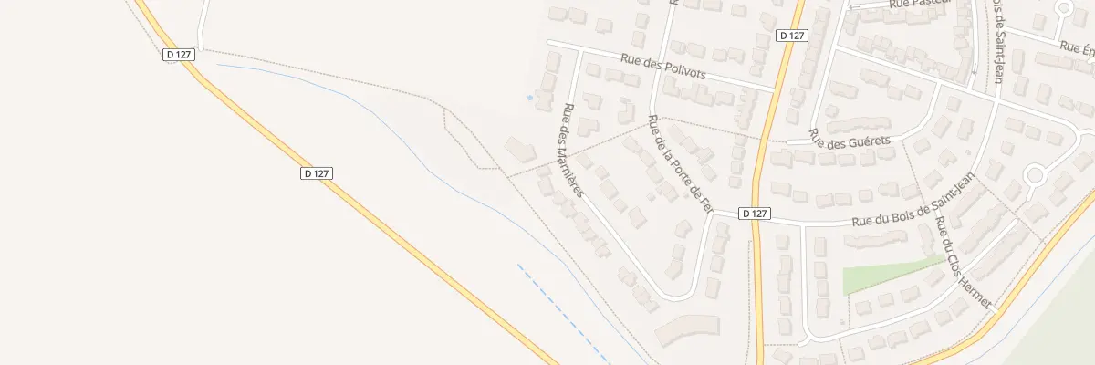 Plan du 39 Rue des Marnieres à Barjouville