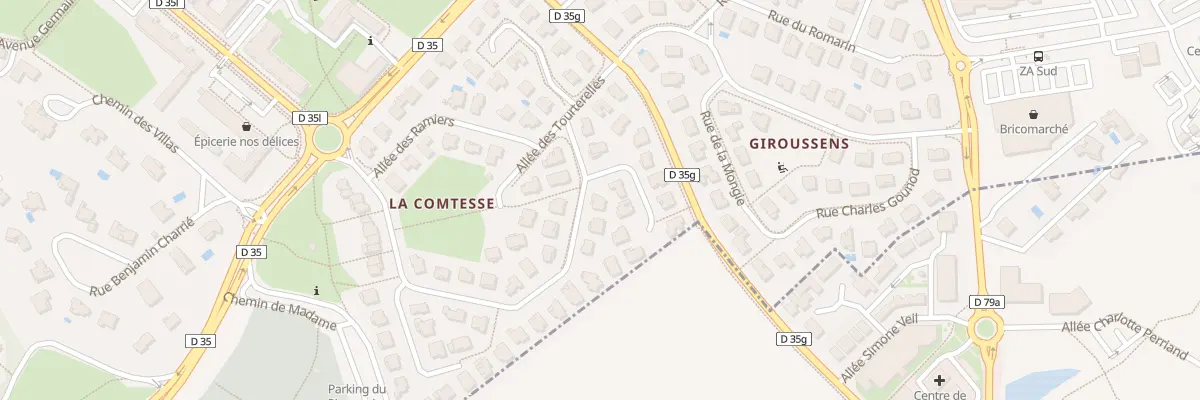 Plan du 46 All de la Comtesse à Ramonville-Saint-Agne