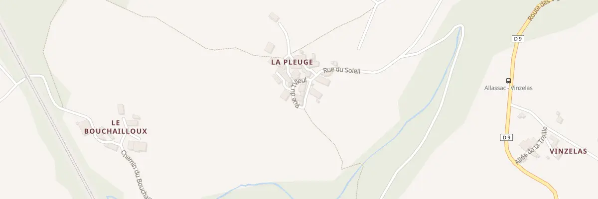 Plan du 554 La Pleuge à Allassac