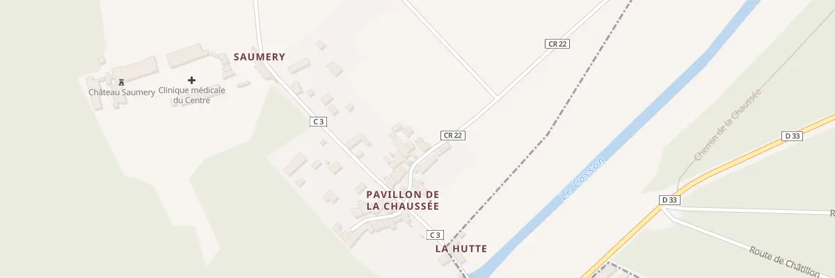 Plan du 10 Rue de Saumery à Huisseau-sur-Cosson