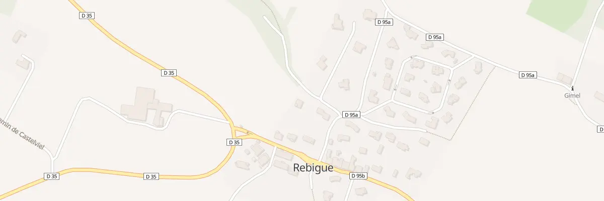 Plan du 28B Rte de la Place à Rebigue