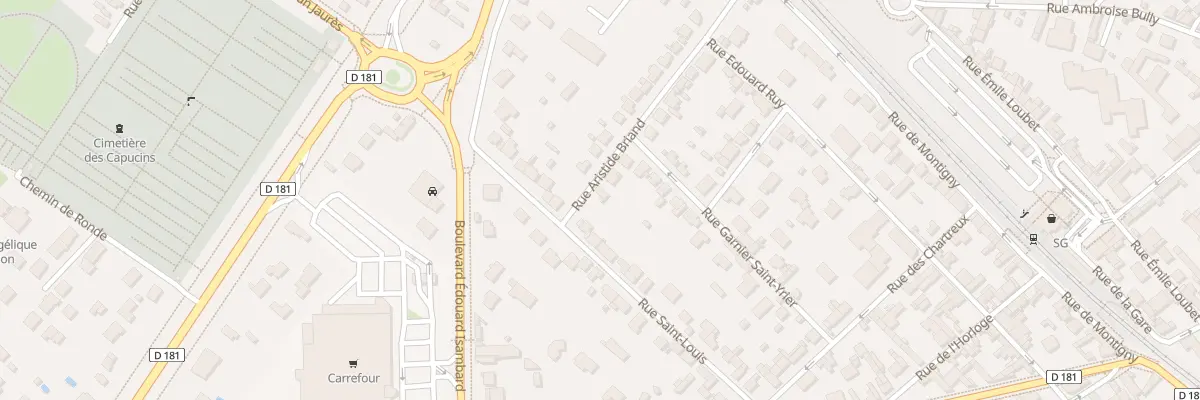 Plan du 17 Rue Aristide Briand à Vernon