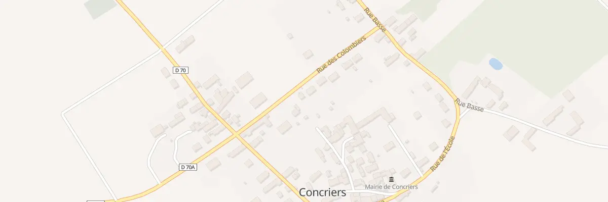 Plan du 2B Rue des Colombiers à Concriers