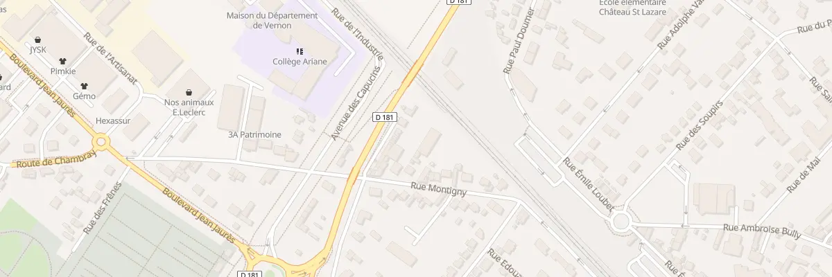 Plan du 22 Rue de Montigny à Vernon