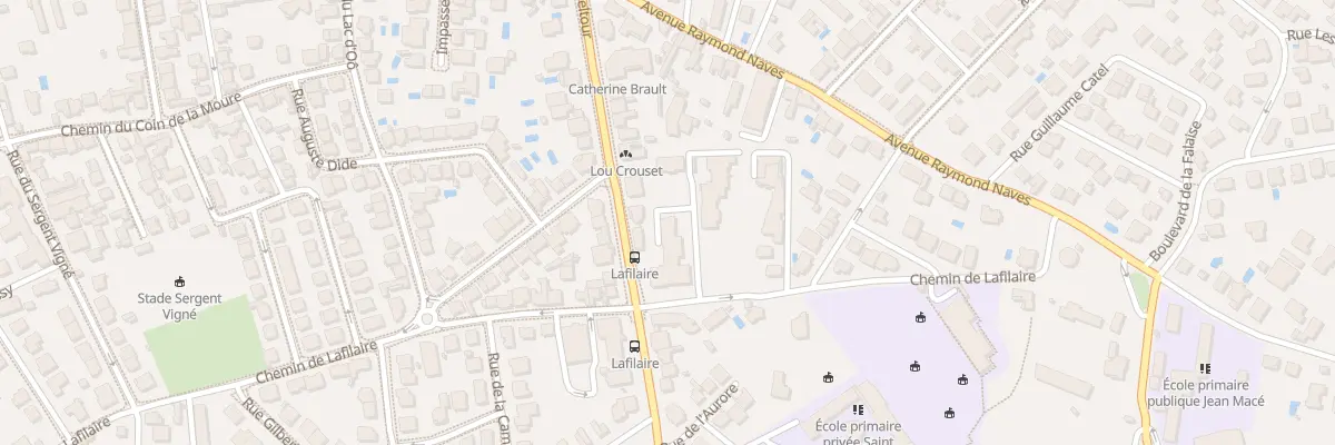Plan du 70 Bd Deltour à Toulouse