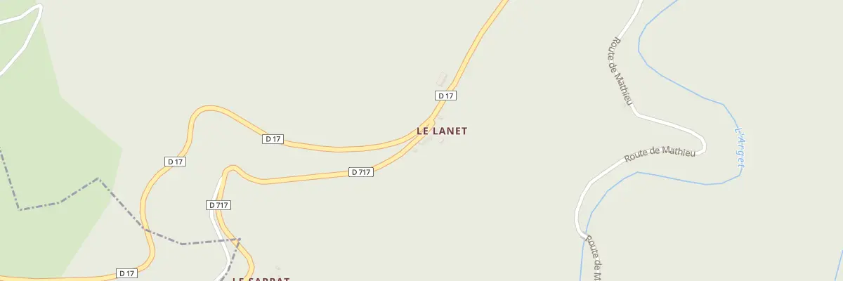 Plan du 17 Le Lanet à Burret