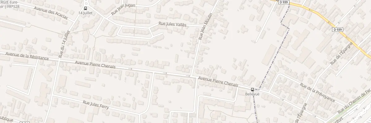 Plan du 28 Av Pierre Chénais à Mainvilliers