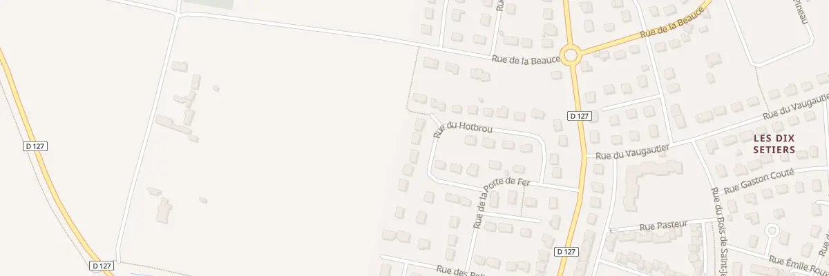 Plan du 28 Rue de Hotbrou à Barjouville
