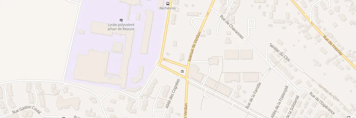 Plan du 52 Av de Verdun à Chartres