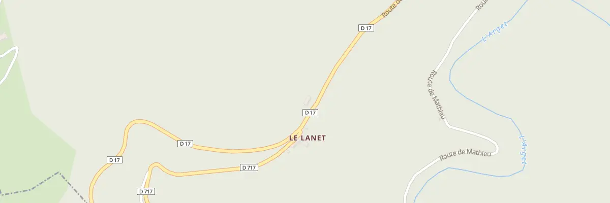 Plan du 34 Darre Le Lanet et Saoury à Burret