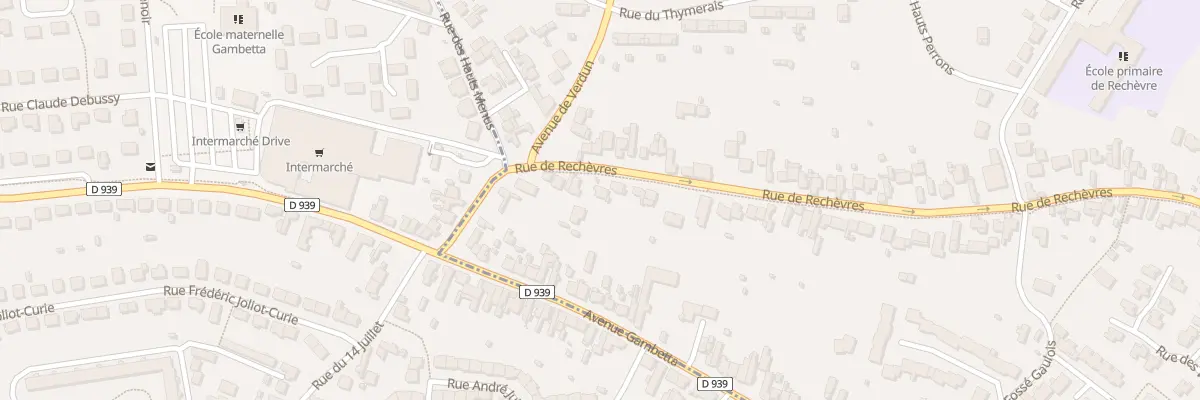 Plan du 95 Rue de Rechèvres à Chartres