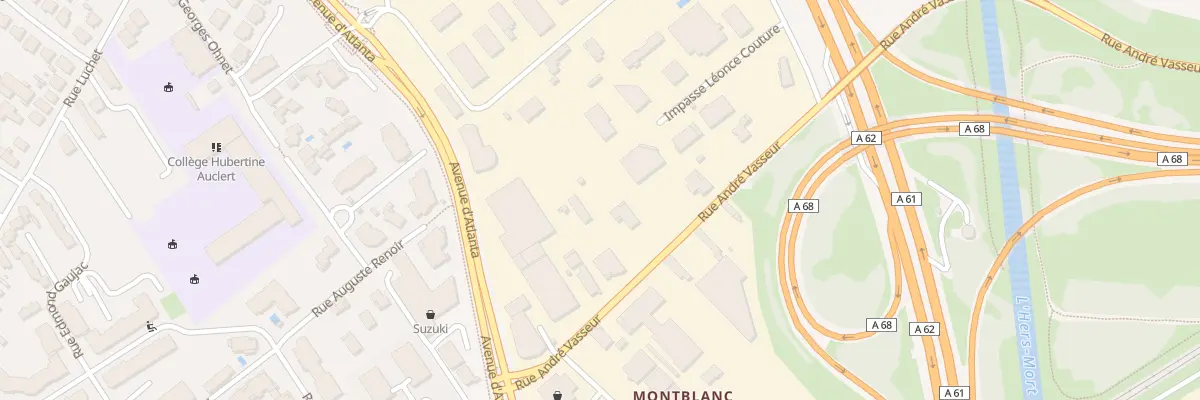 Plan du 55 Rue André Vasseur à Toulouse