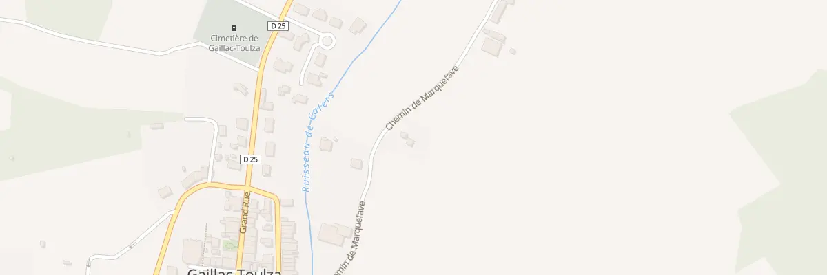 Plan du 8 Che de Marquefave à Gaillac-Toulza