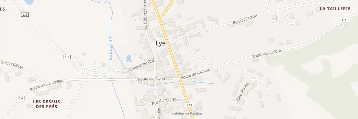 Plan du 41 Rte de Villentrois à Lye