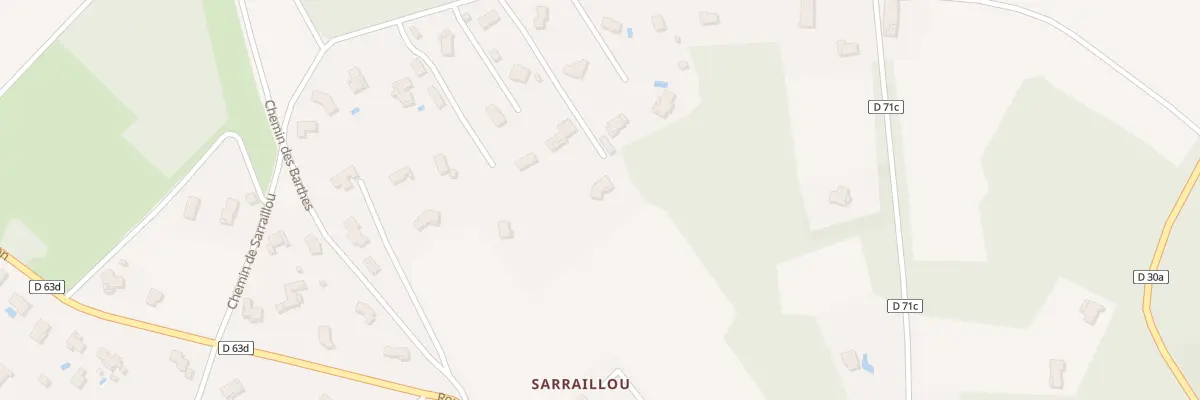 Plan de Che de Sarraillou à Vacquiers