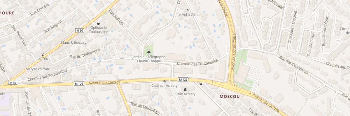 Plan du 67 Av de Castres à Toulouse