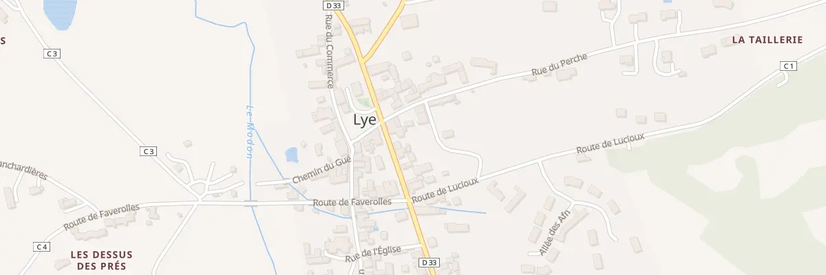 Plan du 31 Rte de Villentrois à Lye