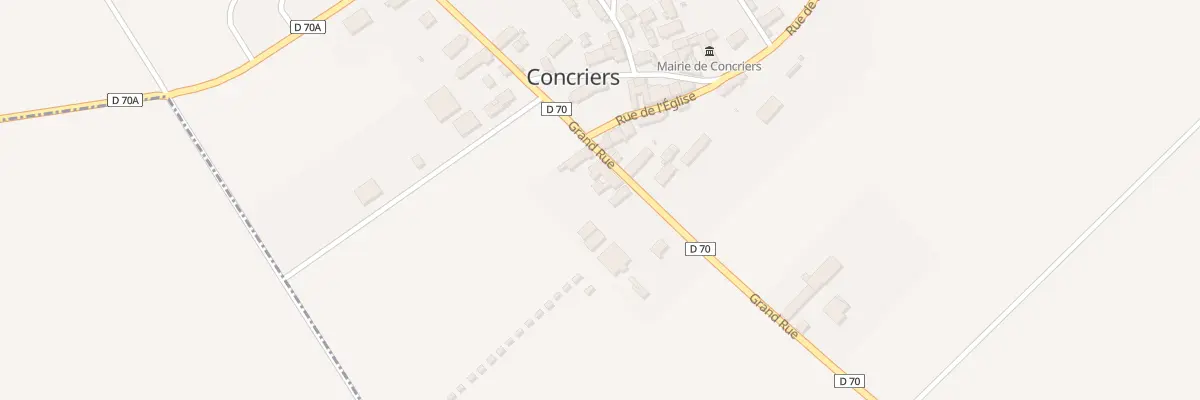 Plan du 5 Gr Grande Rue à Concriers
