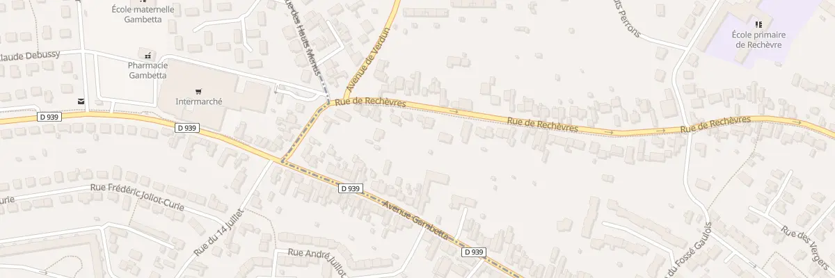 Plan du 91 Rue de Rechèvres à Chartres