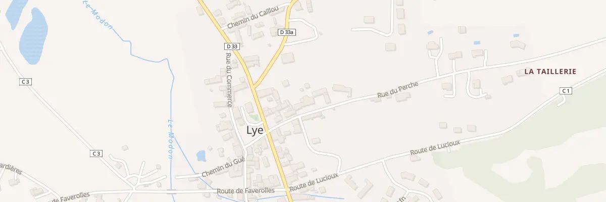 Plan du 7 Rue de Perche à Lye