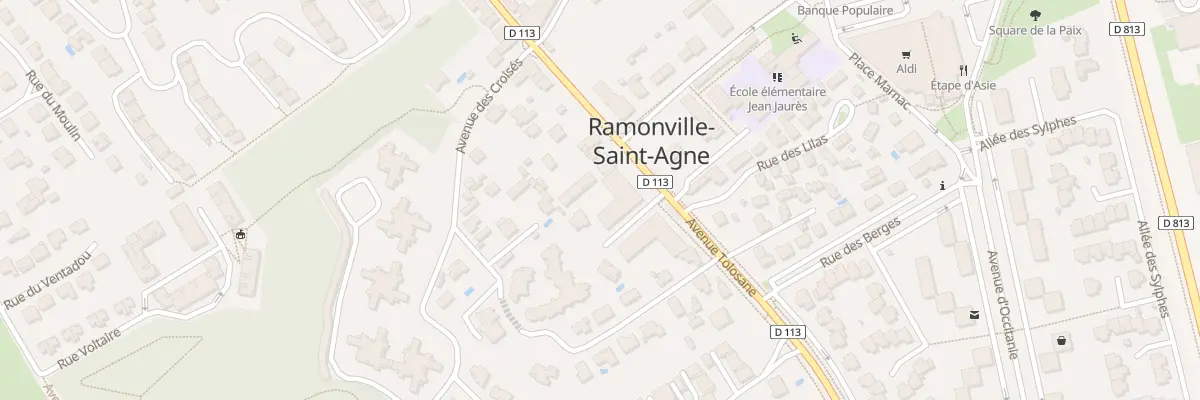 Plan du 83 Av Tolosane à Ramonville-Saint-Agne