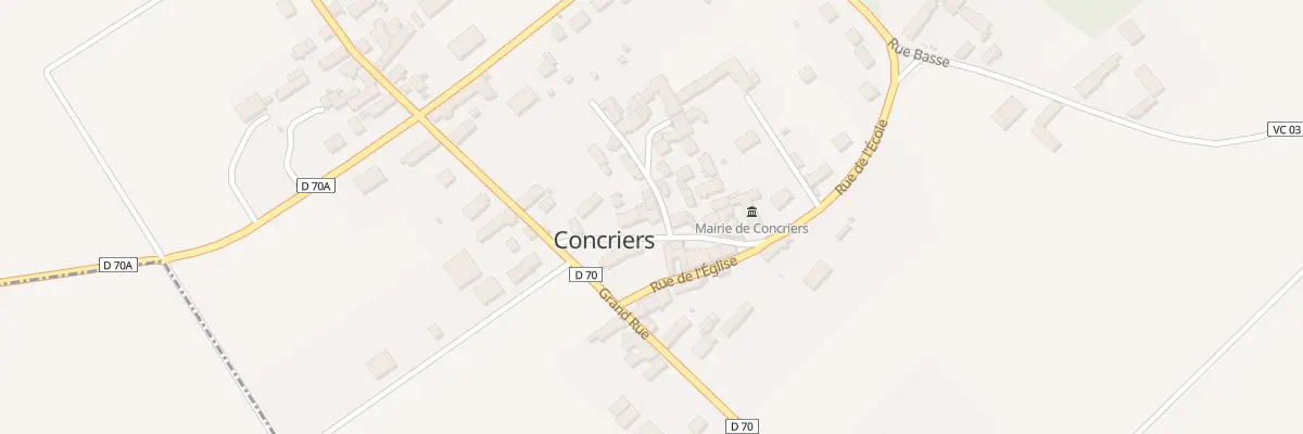 Plan du 7 Rue de l’Ecole à Concriers