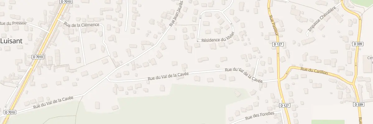 Plan du 10 Rue du Val de la Cavee à Luisant