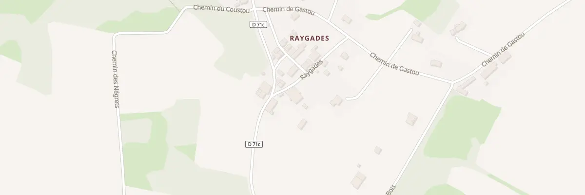 Plan du 141 Raygades à Villematier