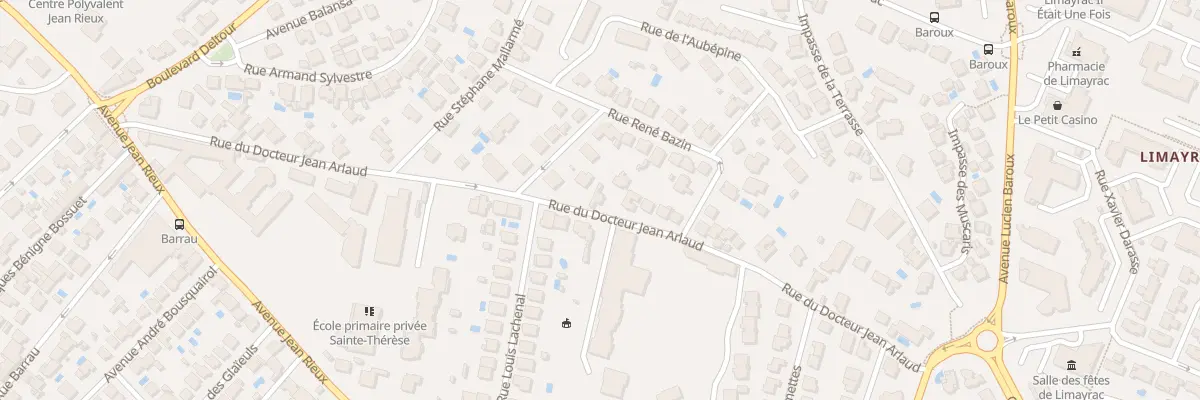 Plan du 37 Rue du Docteur J Arlaud à Toulouse