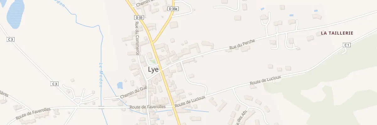 Plan du 4 Rue de Perche à Lye