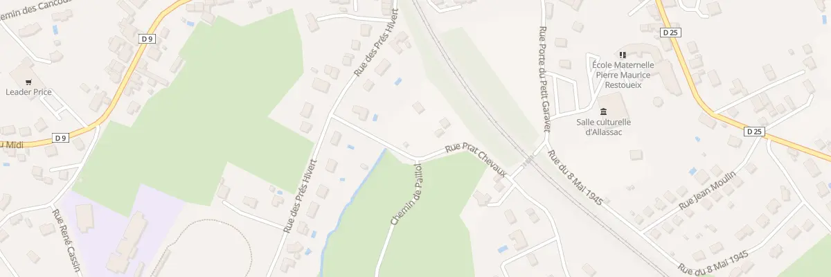 Plan du 6 Rue Prat Chevaux à Allassac