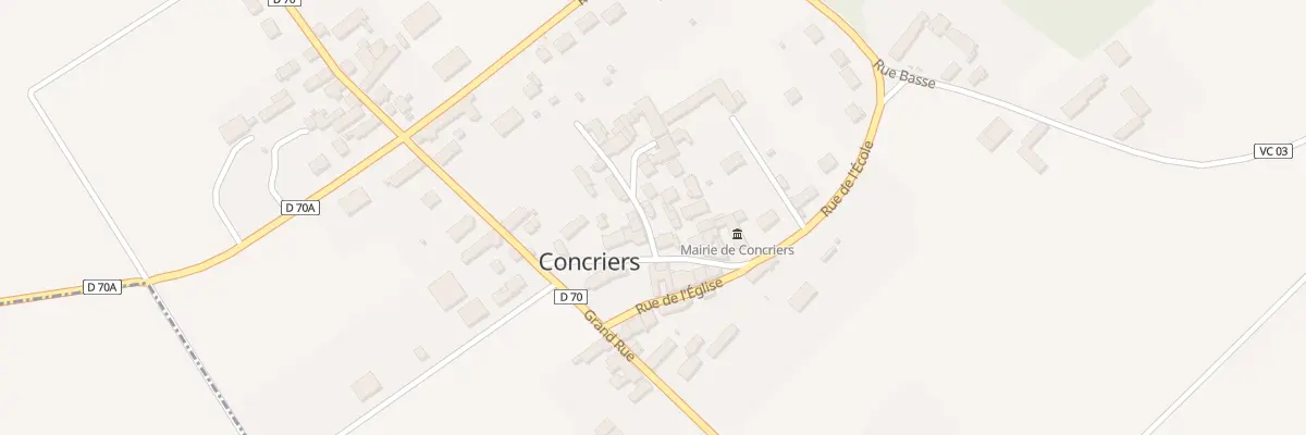 Plan du 2 Rue de la Petite Venelle à Concriers