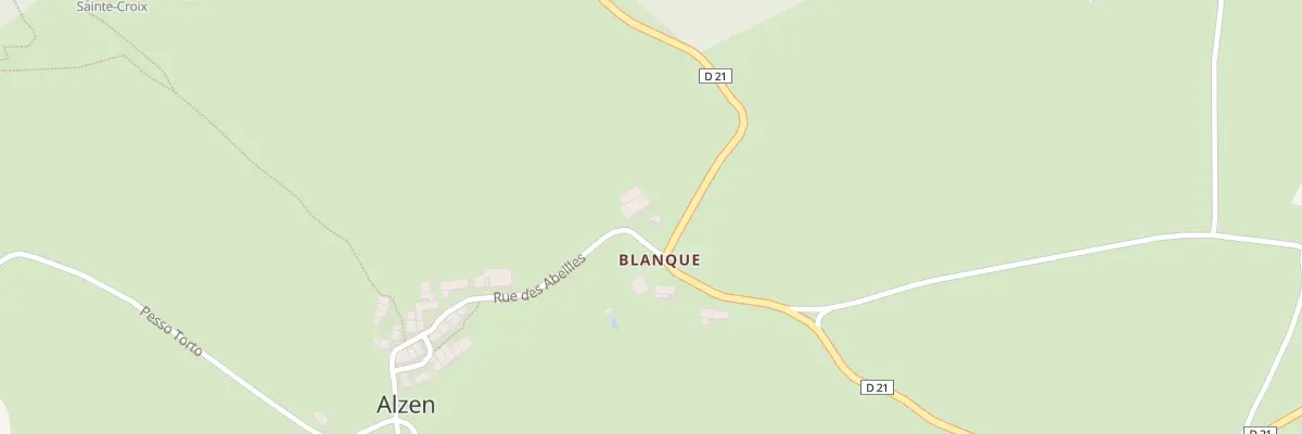Plan du 13 Paulis à Alzen