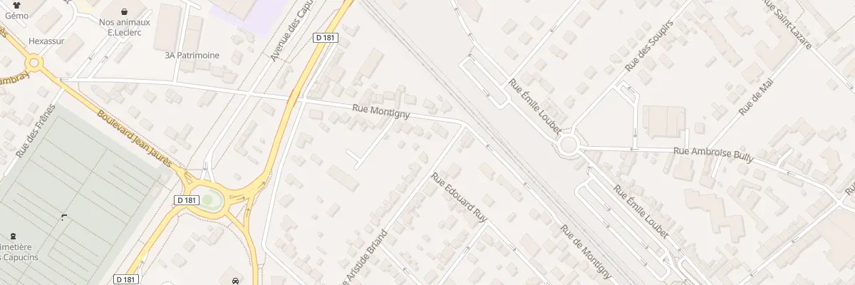 Plan du 83 Rue de Montigny à Vernon